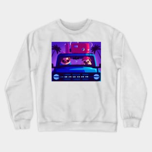 Pug Road Trip Crewneck Sweatshirt